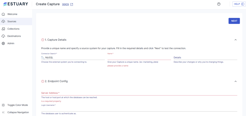 MySQL to Databricks - MySQL connector configuration