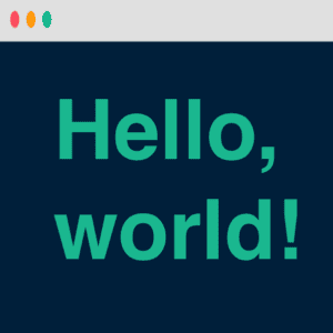 Hello World logo