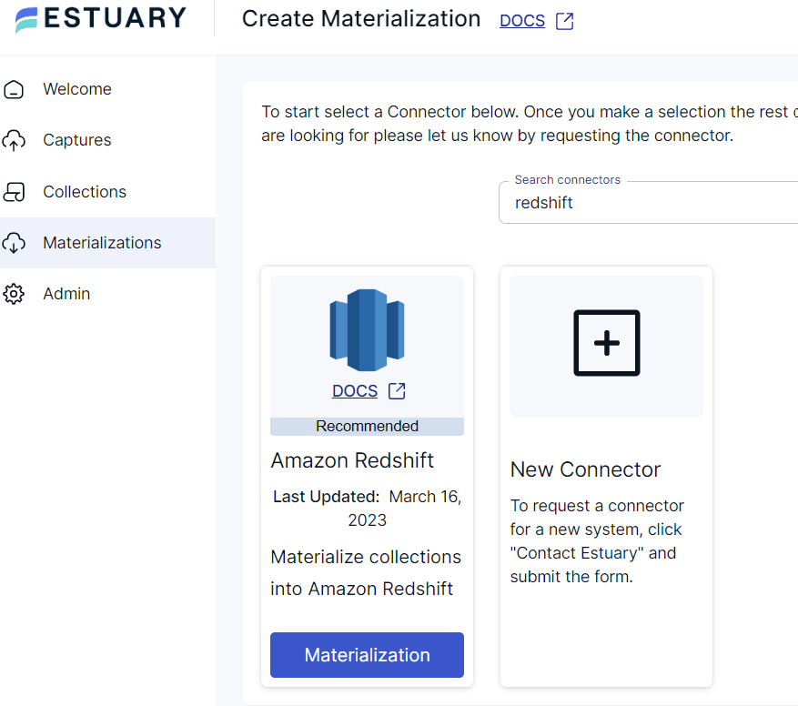 s3 to redshift - Redshift connector search result