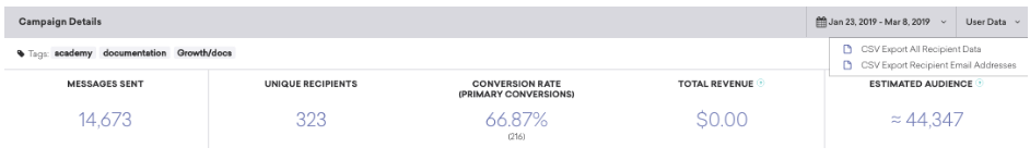 Braze to Redshift - CSV Campaign details