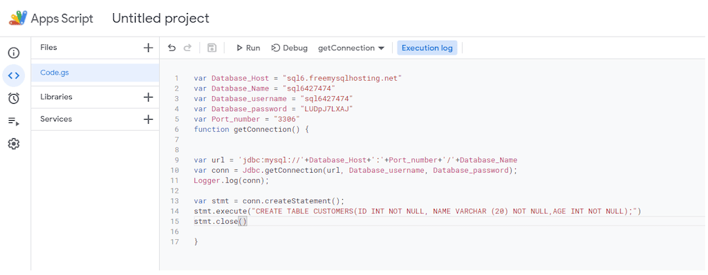 MySQL To Google Sheets - Run a query