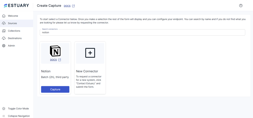 Notion to Redshift - Notion Source connector