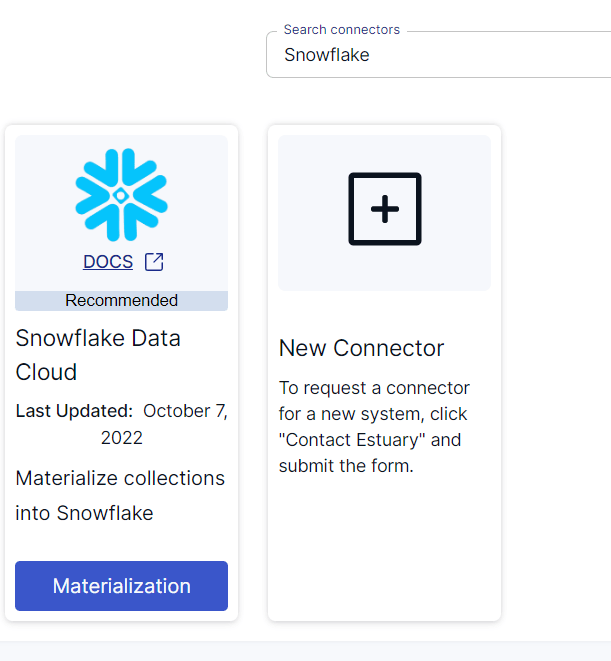 GA4 connector search results - Snowflake Connector