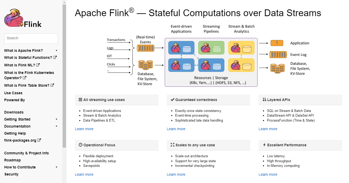 tream Processing Framework - Apache Flink