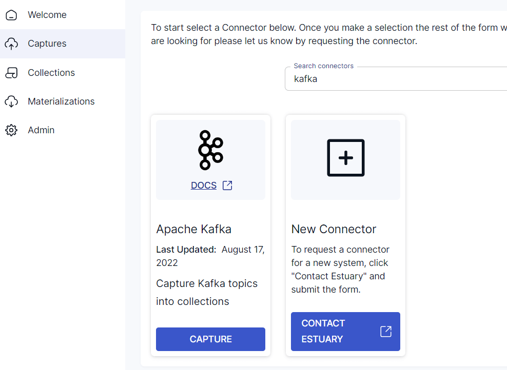 kafka to snowflake -Kafka search connector result