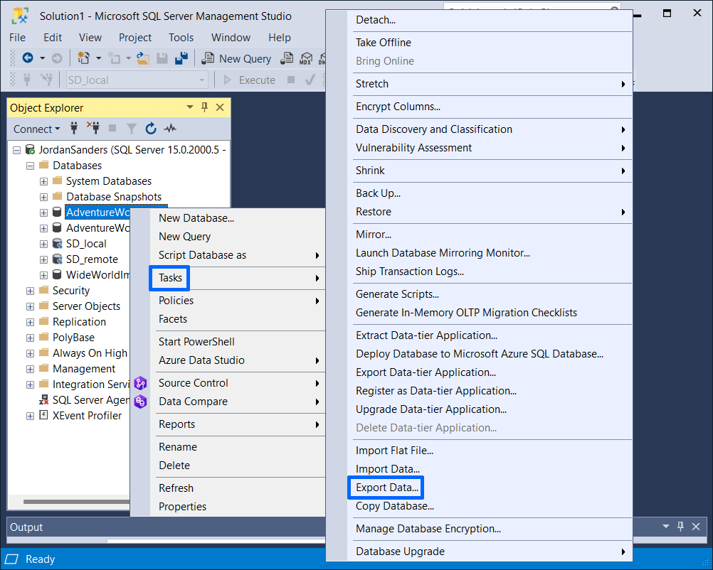 SQL SERVER TO MariaDB - microsoft sql server management studio